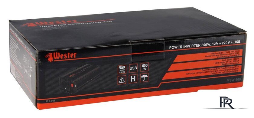 Автомобильный инвертор Wester MSW600 - Изображение №4 — Интернет-магазин ПроЗаказ