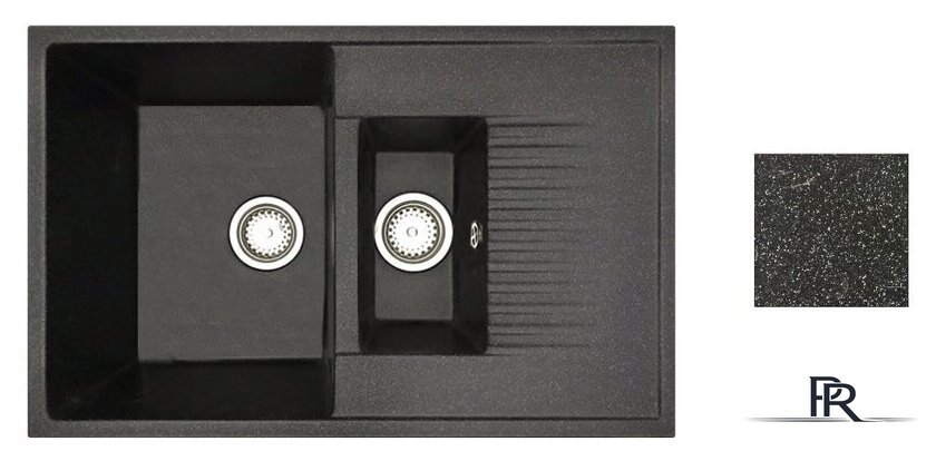 Кухонная мойка БелЭворс Forma L (черный, без сифона) - Изображение №1 — Интернет-магазин ПроЗаказ