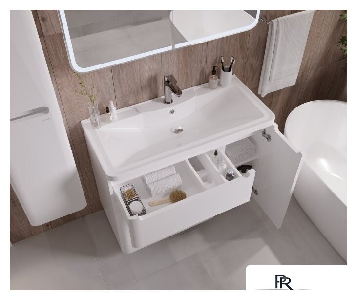  Grossman Тумба под умывальник Адель 90 см напольная (белый) - Изображение №2 — Интернет-магазин ПроЗаказ