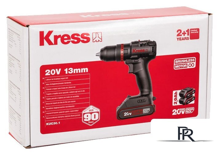 Ударная дрель-шуруповерт Kress KUC30.1 (с 2-мя АКБ, сумка) - Изображение №10 — Интернет-магазин ПроЗаказ