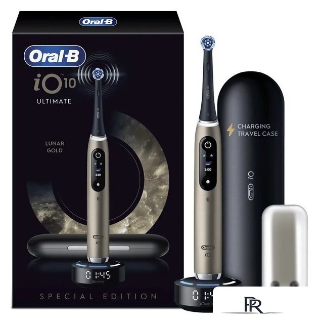Электрическая зубная щетка Oral-B iO 10 Series 10 (lunar gold) - Изображение №1 — Интернет-магазин ПроЗаказ