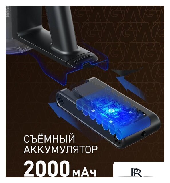 Пылесос Weissgauff V21 BLDC 280 Turbo Grey - Изображение №6 — Интернет-магазин ПроЗаказ
