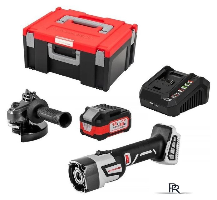 Угловая шлифмашина Интерскол УШМ-125/36ММ 900.4.1.42 (с 1-им АКБ, кейс) - Изображение №6 — Интернет-магазин ПроЗаказ