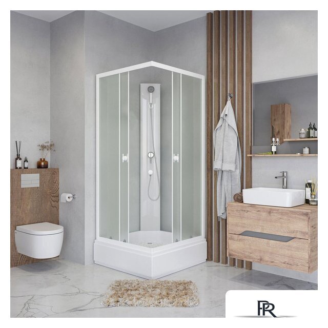 Душевая кабина Niagara Promo P100/26Q/MT/BK 100x100x195 - Изображение №2 — Интернет-магазин ПроЗаказ