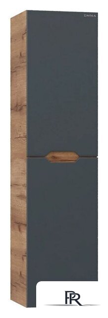  Onika Шкаф-полупенал для ванной Айленд 30 403087 (графит/дуб крафт золотой) - Изображение №2 — Интернет-магазин ПроЗаказ