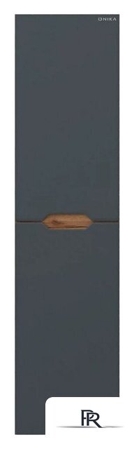  Onika Шкаф-полупенал для ванной Айленд 30 403087 (графит/дуб крафт золотой) - Изображение №4 — Интернет-магазин ПроЗаказ