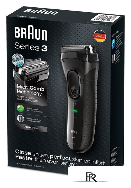 Электробритва Braun Series 3 3000s - Изображение №3 — Интернет-магазин ПроЗаказ