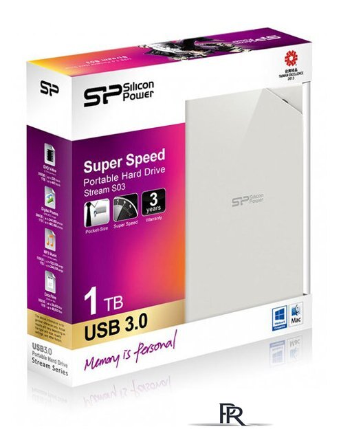 Внешний накопитель Silicon-Power Stream S03 1TB White (SP010TBPHDS03S3W) - Изображение №4 — Интернет-магазин ПроЗаказ