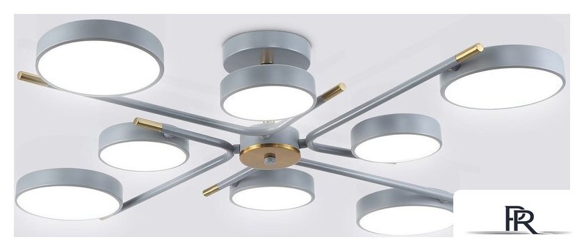 Подвесная люстра Ambrella light FL516339/8 GR/CP (серый/медь) - Изображение №1 — Интернет-магазин ПроЗаказ