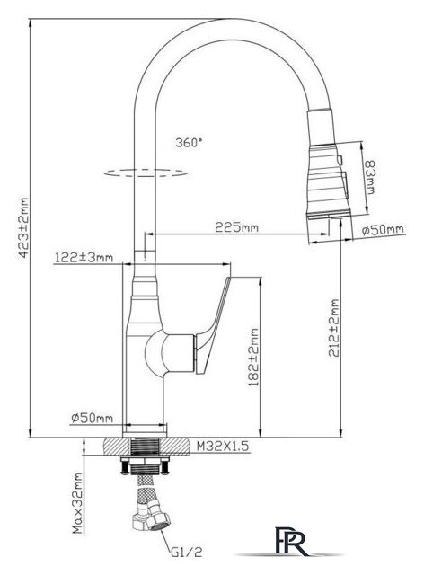 Смеситель Econoce D35 760 EC0764 - Изображение №2 — Интернет-магазин ПроЗаказ