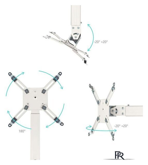 Кронштейн для проектора Onkron K5A (белый) - Изображение №4 — Интернет-магазин ПроЗаказ