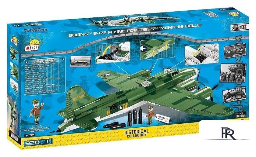 Конструктор Cobi World War II 5707 Boeing B-17F Flying Fortress Memphis Belle - Изображение №5 — Интернет-магазин ПроЗаказ