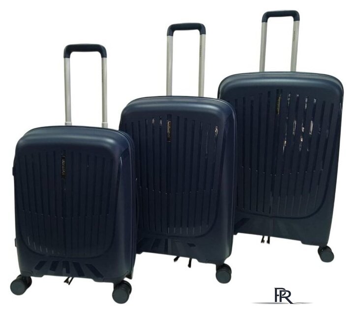 Чемодан-спиннер Mironpan 23107 (L, темно-синий) - Изображение №4 — Интернет-магазин ПроЗаказ