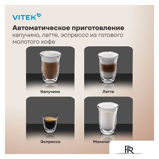 Рожковая кофеварка Vitek VT-CME1501 - Изображение №4 — Интернет-магазин ПроЗаказ