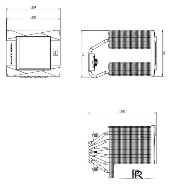 Кулер для процессора Thermalright Royal Knight 120 Digital (белый) - Изображение №4 — Интернет-магазин ПроЗаказ