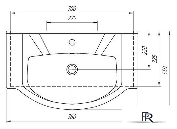  Mixline Тумба с умывальником Кассиопея 75 529563 + Элеганс 75 - Изображение №7 — Интернет-магазин ПроЗаказ