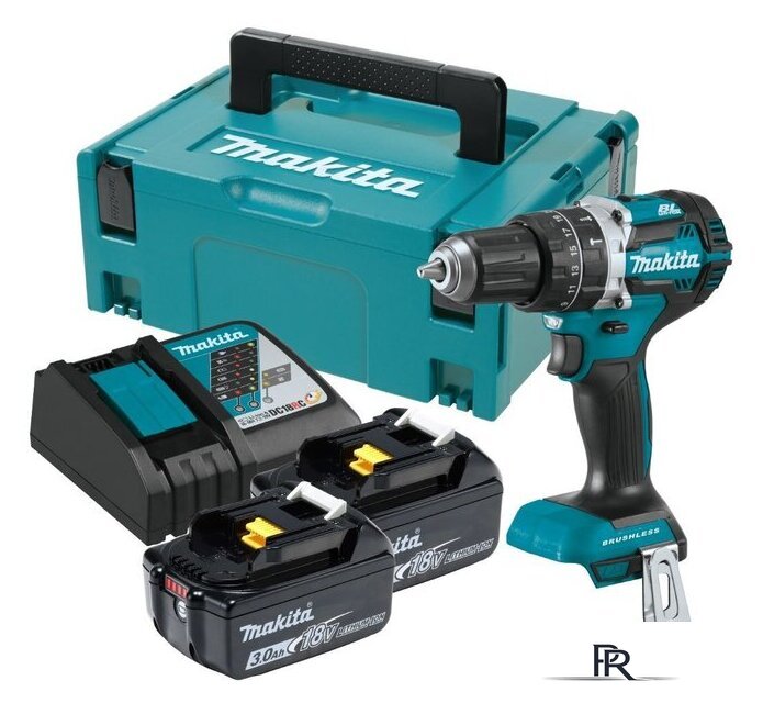 Ударная дрель-шуруповерт Makita DHP484RFJ (с 2-мя АКБ, кейс) - Изображение №1 — Интернет-магазин ПроЗаказ