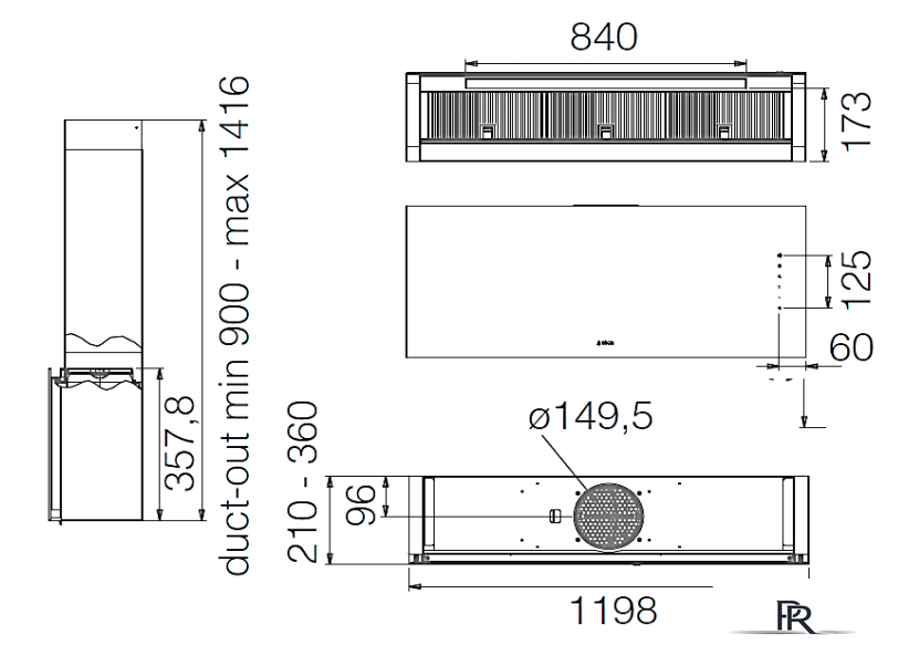 Кухонная вытяжка Elica Rules BL/F/120 PRF0163753 - Изображение №18 — Интернет-магазин ПроЗаказ