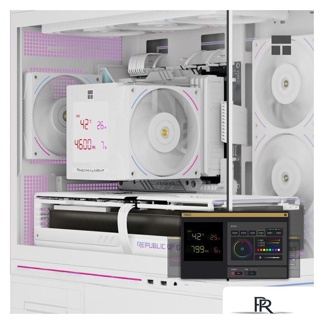 Кулер для процессора Thermalright Phantom Spirit 120 Digital SNOW (белый) - Изображение №5 — Интернет-магазин ПроЗаказ
