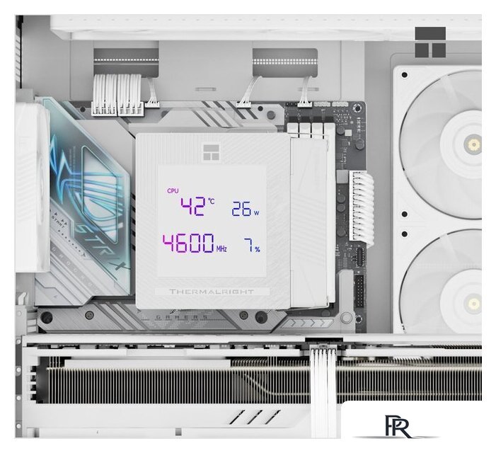 Кулер для процессора Thermalright Phantom Spirit 120 Digital SNOW (белый) - Изображение №4 — Интернет-магазин ПроЗаказ