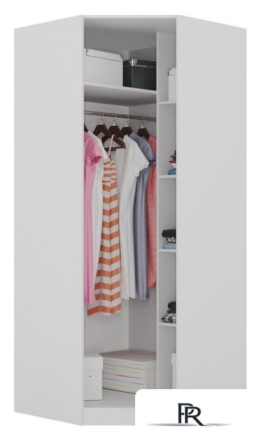 Шкаф распашной Интермебель Марсель 1 зеркало МР-10 (графит серый) - Изображение №3 — Интернет-магазин ПроЗаказ