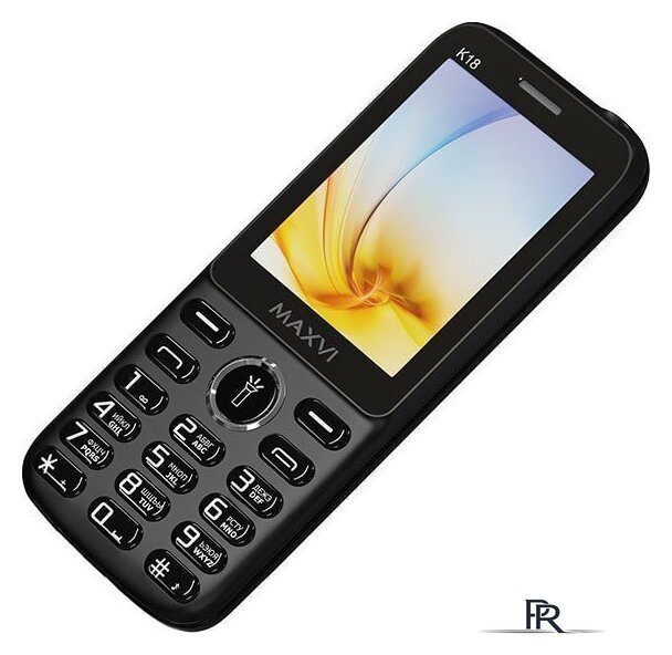 Кнопочный телефон Maxvi K18 (черный) - Изображение №8 — Интернет-магазин ПроЗаказ