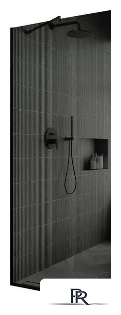 Душевая стенка MaybahGlass 195x79 MGD-698-6у (графитовое стекло/черный) - Изображение №1 — Интернет-магазин ПроЗаказ