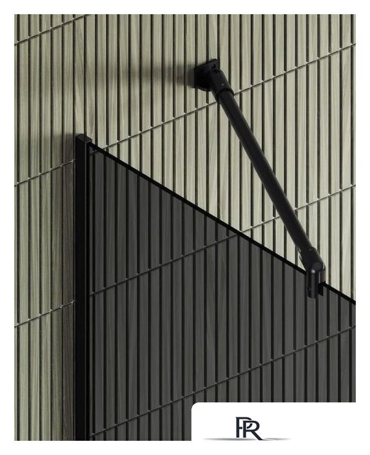 Душевая стенка MaybahGlass 195x79 MGD-698-6у (графитовое стекло/черный) - Изображение №2 — Интернет-магазин ПроЗаказ