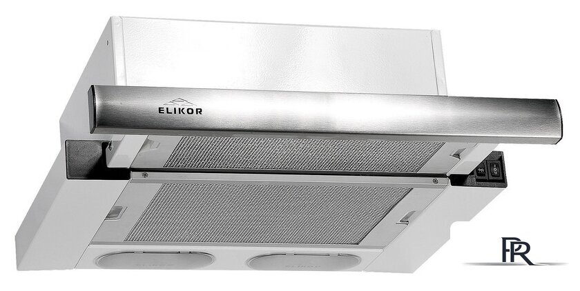 Кухонная вытяжка Elikor Интегра 45П-400-В2Л (белый/нержавеющая сталь) (841582) - Изображение №1 — Интернет-магазин ПроЗаказ