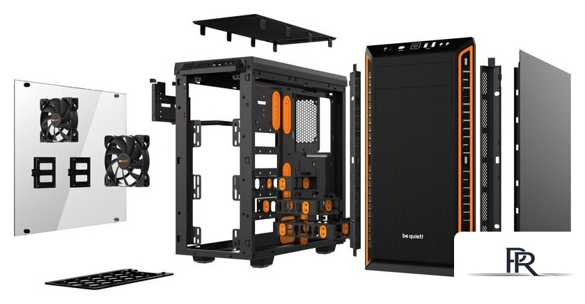 Корпус be quiet! Pure Base 600 с окном (черный/оранжевый) с окном - Изображение №5 — Интернет-магазин ПроЗаказ