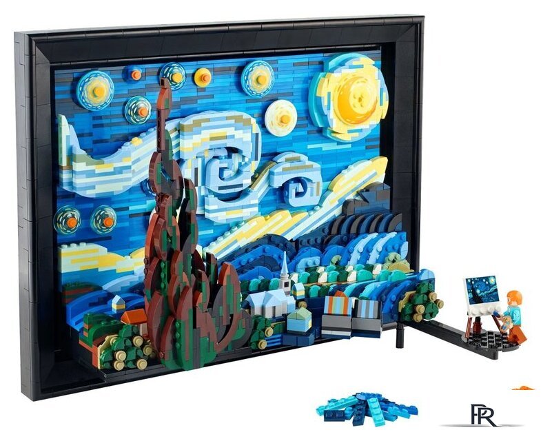 Конструктор LEGO Ideas 21333 Винсент Ван Гог - Звездная ночь - Изображение №3 — Интернет-магазин ПроЗаказ