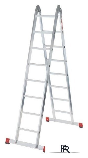 Лестница-трансформер Новая высота NV 331 шарнирная 2x8 ступеней - Изображение №1 — Интернет-магазин ПроЗаказ