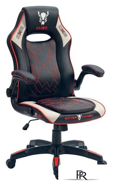 Игровое (геймерское) кресло FLOKY Nexus Grey-Red - Изображение №1 — Интернет-магазин ПроЗаказ