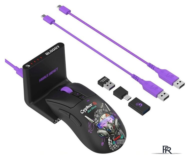 Игровая мышь A4Tech Bloody R73 Ultra Duo Cypher Ghost (черный) - Изображение №16 — Интернет-магазин ПроЗаказ