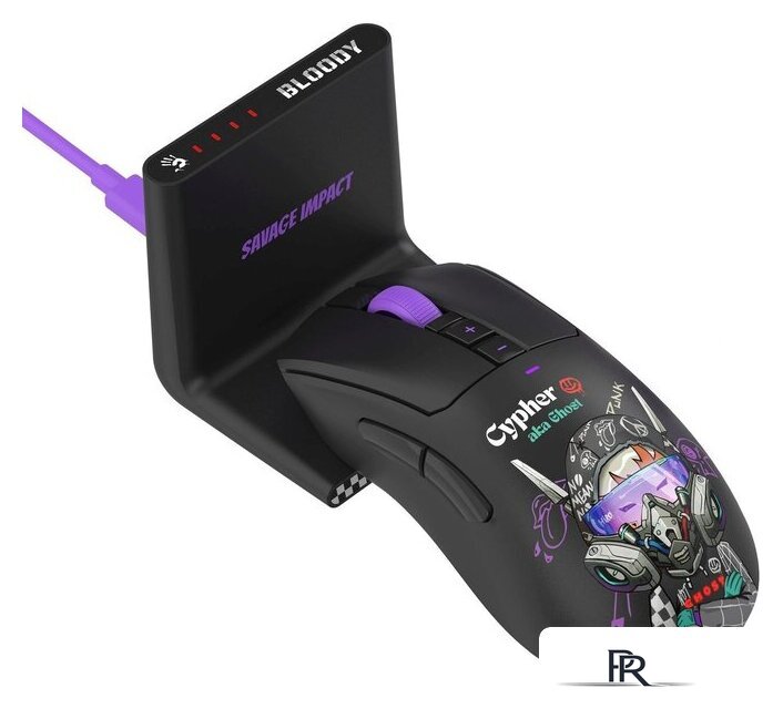 Игровая мышь A4Tech Bloody R73 Ultra Duo Cypher Ghost (черный) - Изображение №11 — Интернет-магазин ПроЗаказ