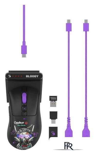 Игровая мышь A4Tech Bloody R73 Ultra Duo Cypher Ghost (черный) - Изображение №15 — Интернет-магазин ПроЗаказ
