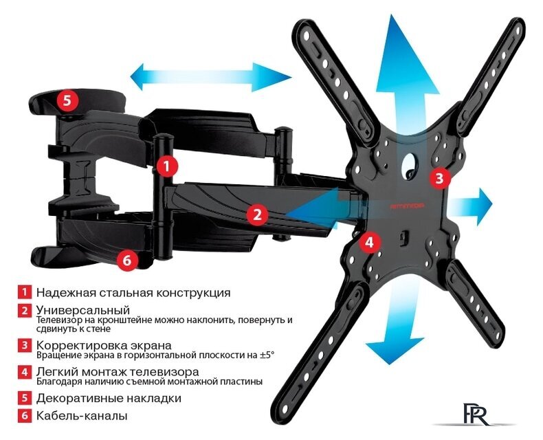 Кронштейн для телевизора Arm Media COBRA-45 - Изображение №2 — Интернет-магазин ПроЗаказ