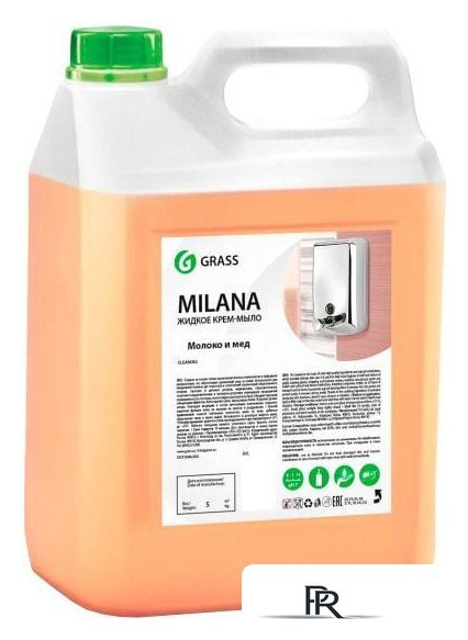  Grass Жидкое мыло Молоко и мед 5 л - Изображение №1 — Интернет-магазин ПроЗаказ