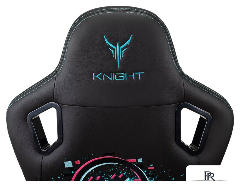 Игровое (геймерское) кресло Knight Outrid Smile (экокожа черный) - Изображение №12 — Интернет-магазин ПроЗаказ