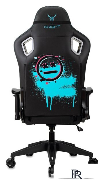 Игровое (геймерское) кресло Knight Outrid Smile (экокожа черный) - Изображение №6 — Интернет-магазин ПроЗаказ