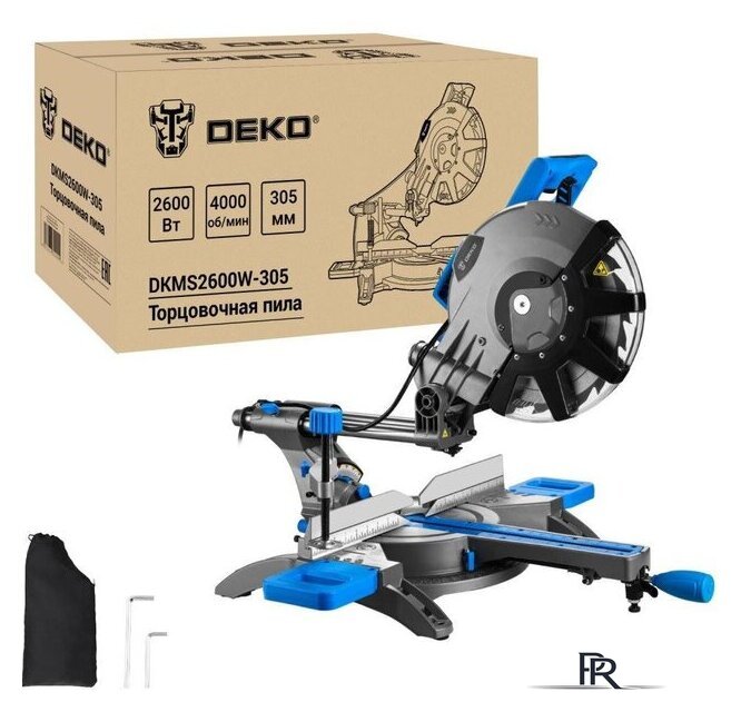 Торцовочная пила Deko DKMS2600W-305 Laser 083-1094 - Изображение №1 — Интернет-магазин ПроЗаказ