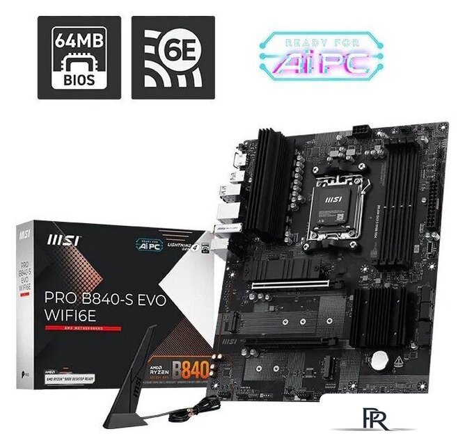 Материнская плата MSI Pro B840-S Evo WiFi6E - Изображение №4 — Интернет-магазин ПроЗаказ