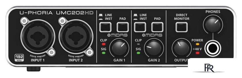 Аудиоинтерфейс Behringer U-Phoria UMC202HD - Изображение №2 — Интернет-магазин ПроЗаказ
