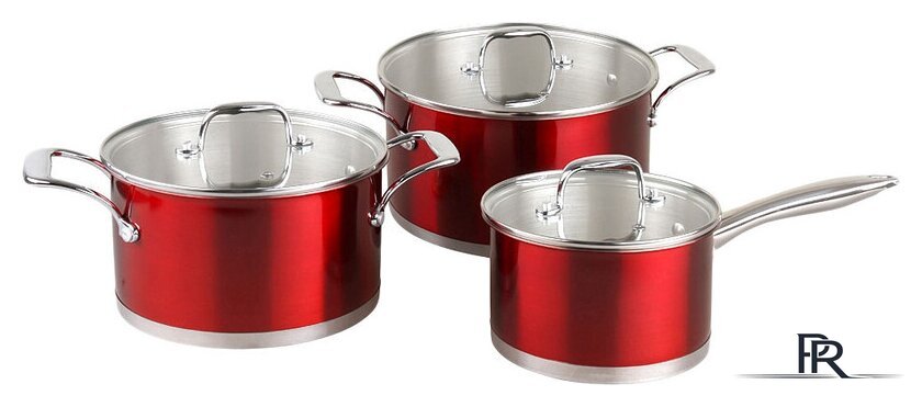 Набор кастрюль Pomi d'Oro Prezioso PSS-640027 - Изображение №1 — Интернет-магазин ПроЗаказ