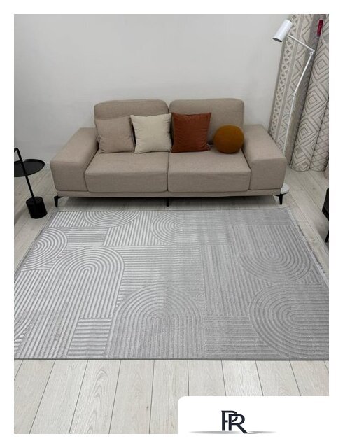 Ковер для жилой комнаты Radjab Carpet Моника Прямоугольник MC 402A 12588RK (1.6x3, L.Grey) - Изображение №5 — Интернет-магазин ПроЗаказ