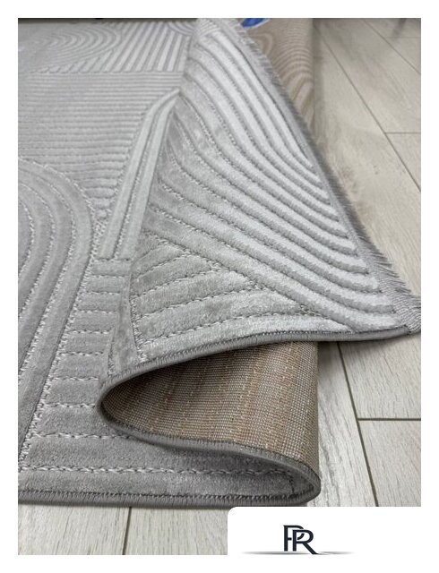 Ковер для жилой комнаты Radjab Carpet Моника Прямоугольник MC 402A 12588RK (1.6x3, L.Grey) - Изображение №7 — Интернет-магазин ПроЗаказ