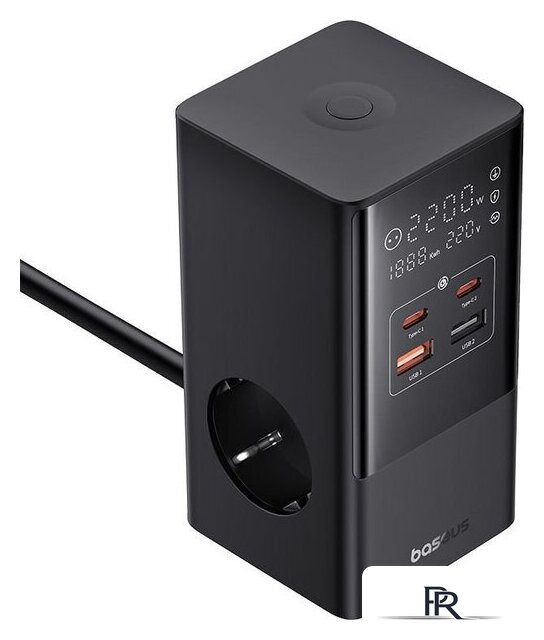 Сетевое зарядное Baseus PowerCombo Tower PowerStrip 3AC2+U2+С 35W CCGAN35-S3ACE - Изображение №4 — Интернет-магазин ПроЗаказ