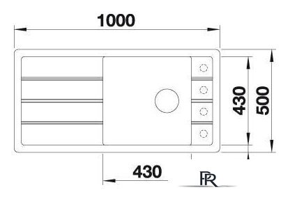 Кухонная мойка Blanco Faron XL 6 S 524810 (трюфель) - Изображение №3 — Интернет-магазин ПроЗаказ
