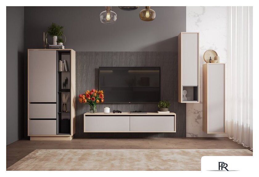 Шкаф распашной Аквилон Рэя №8.1 (туя светлый/кашемир) - Изображение №11 — Интернет-магазин ПроЗаказ