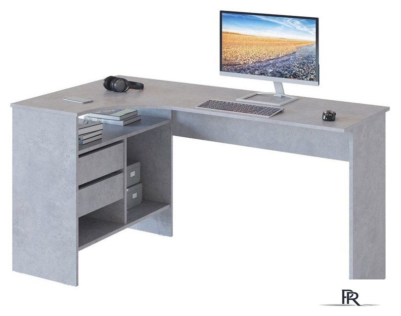 Стол Сокол СПм-25 (левый, бетон) - Изображение №1 — Интернет-магазин ПроЗаказ